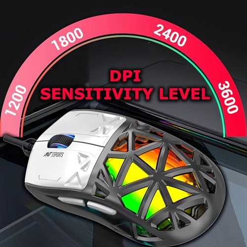 Ant Esports Thunder10, 60% Wired Mechanical Gaming Keyboard Mouse Combo, Anti-Ghosting Red Switch RGB Backlit Keyboard,5 Programable Buttons 3200DPI RGB Weight Honeycomb Mouse PC MAC_Carbon Black - Image 2