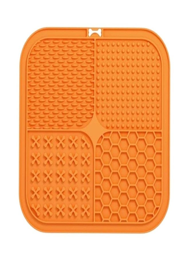 PET FUN Licking Mat for Dogs & Cats with Suction Cups - Slow Feeder Lick Pad for Anxiety Relief, Boredom Reducer, Bathing & Grooming - Treat Mat for Peanut Butter, Yogurt (1) - Image 1
