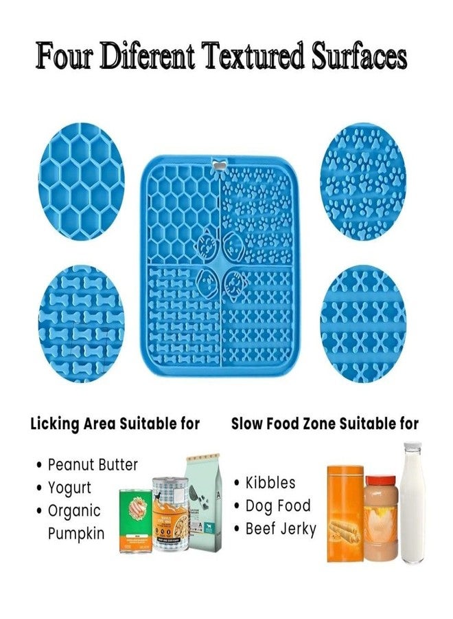 PET FUN Licking Mat for Dogs & Cats with Suction Cups - Slow Feeder Lick Pad for Anxiety Relief, Boredom Reducer, Bathing & Grooming - Treat Mat for Peanut Butter, Yogurt (1) - Image 4