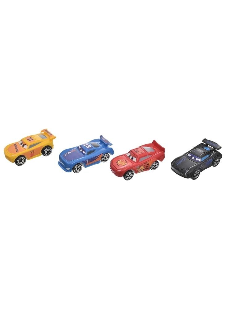 Premium Racing Car Parking Lot Playset with Mini Cars Tracks and Road Signs 29 Pieces - Image 2