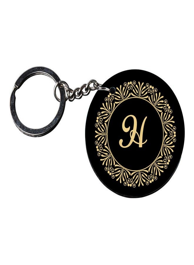 Tinywalk Set of 2 | Circle Shape Printed Wooden Keychains H | Circle Shape keyrings | Circle Shape Keychains| Printed keyrings - Image 3