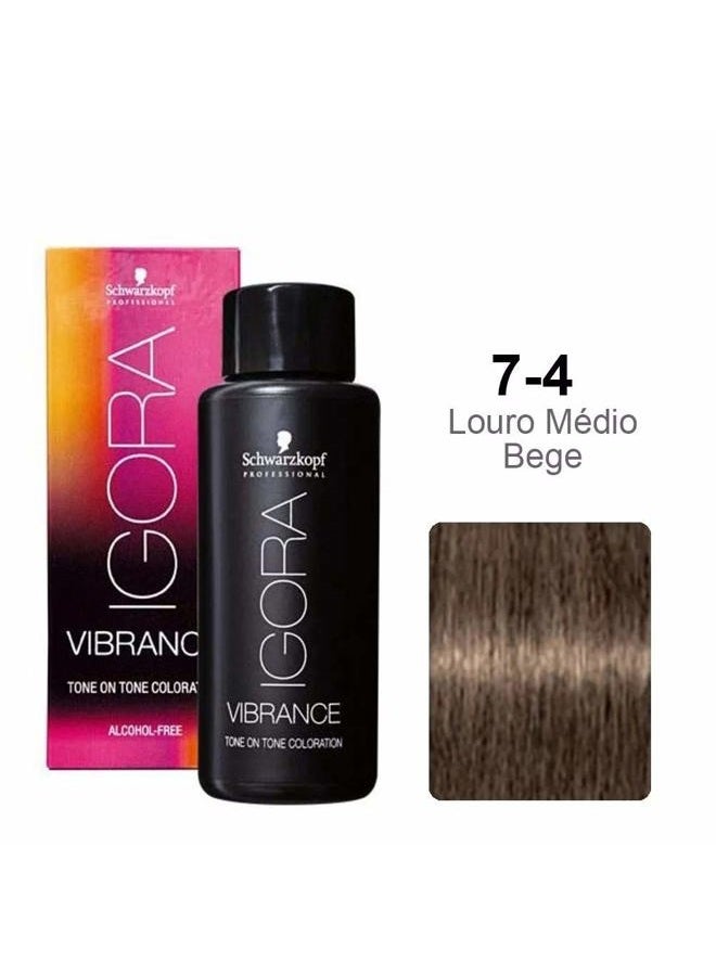 Schwarzkopf إيجورا رويال فيبرانس لون على لون خالي من الكحول 7-4 60 مل - Image 2