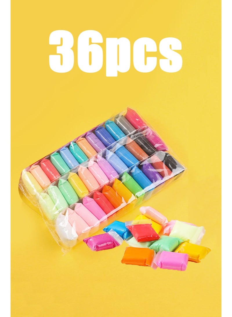 36colors Air Dry Clay for Kids, Safe, Non-Toxic, Ultra-Light, and Easy to Shape for Endless Creative Fun and DIY Projects - Image 1