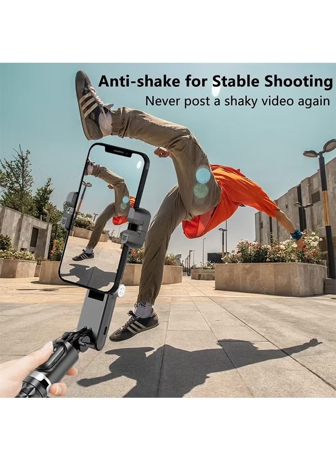 LENND Gimbal Stabilizer for Smartphone with Extendable Selfie Stick and Tripod, 3 Axis Selfie Stick Tripod with Face Tracking, 360° Rotation, 4 in 1 Portable Phone Tripod, Auto Balance for iPhone/Android - Image 4