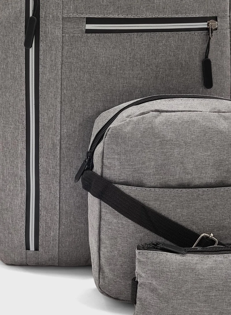 Seventy Five Set Of 3 Backpack, Messenger And Pouch