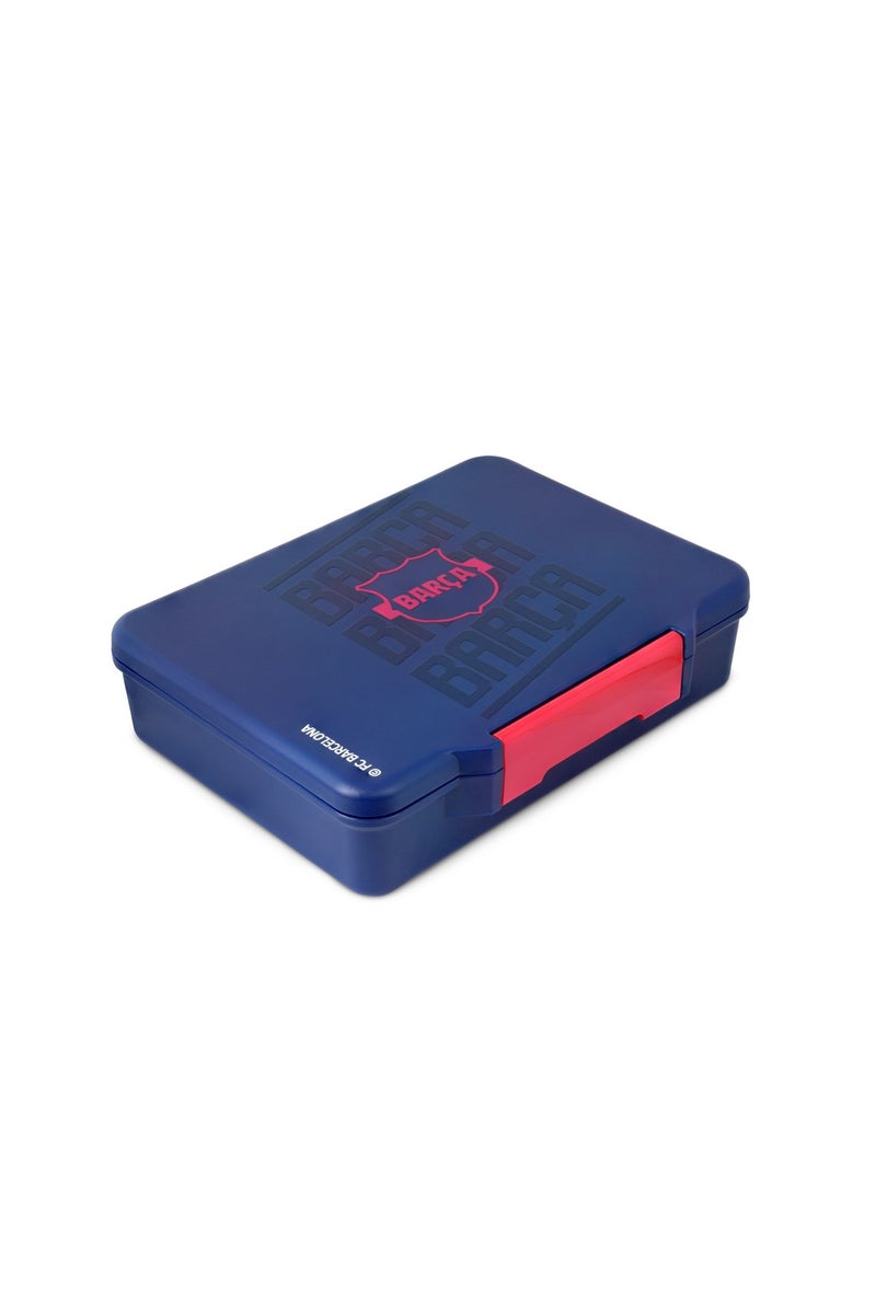 Bamboo Bark FC Barcelona Lunch Box for Boys, Children & Adults, BARCA Football 1300ml Leak-Proof 5-Compartment Bento Lunch Box for Kids with Cutlery & Sauce Container, BPA-Free Food Container for School, Office & Daily Meals - Image 3
