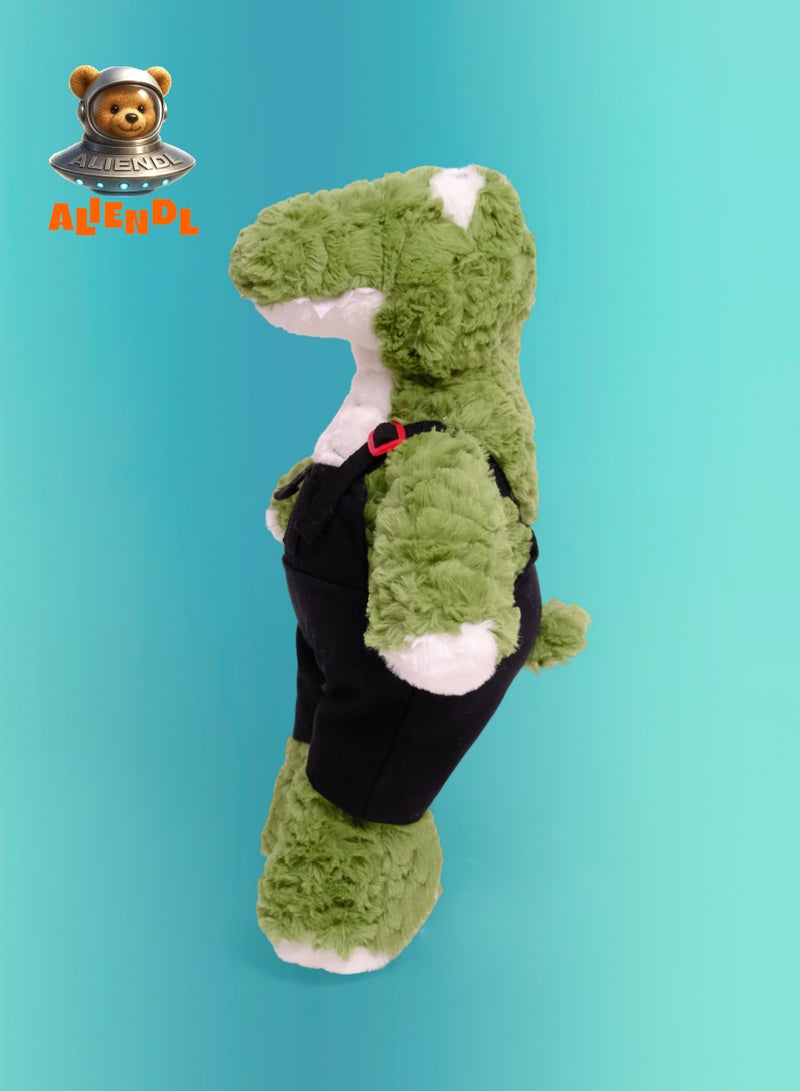 ALIENDL Goofy Gator – Plush Alligator Stuffed Animal Toy for Baby Kids, Soft Cute Gator Plush Doll Gift Set with Removable Clothes & Pouch, Perfect Gift for Kids, Friends & Couples - Image 3
