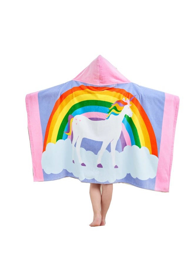 Bavilk Kids Bath Towels, Kids Towel Girls Boys Hooded Beach,Bathroom,Pool Swim Towels 30 × 50 INCH Large Size Ultra Absorbent Cute Cartoon Animal Full Vitality 100% Cotton Wearable Wrap for Child - Image 5