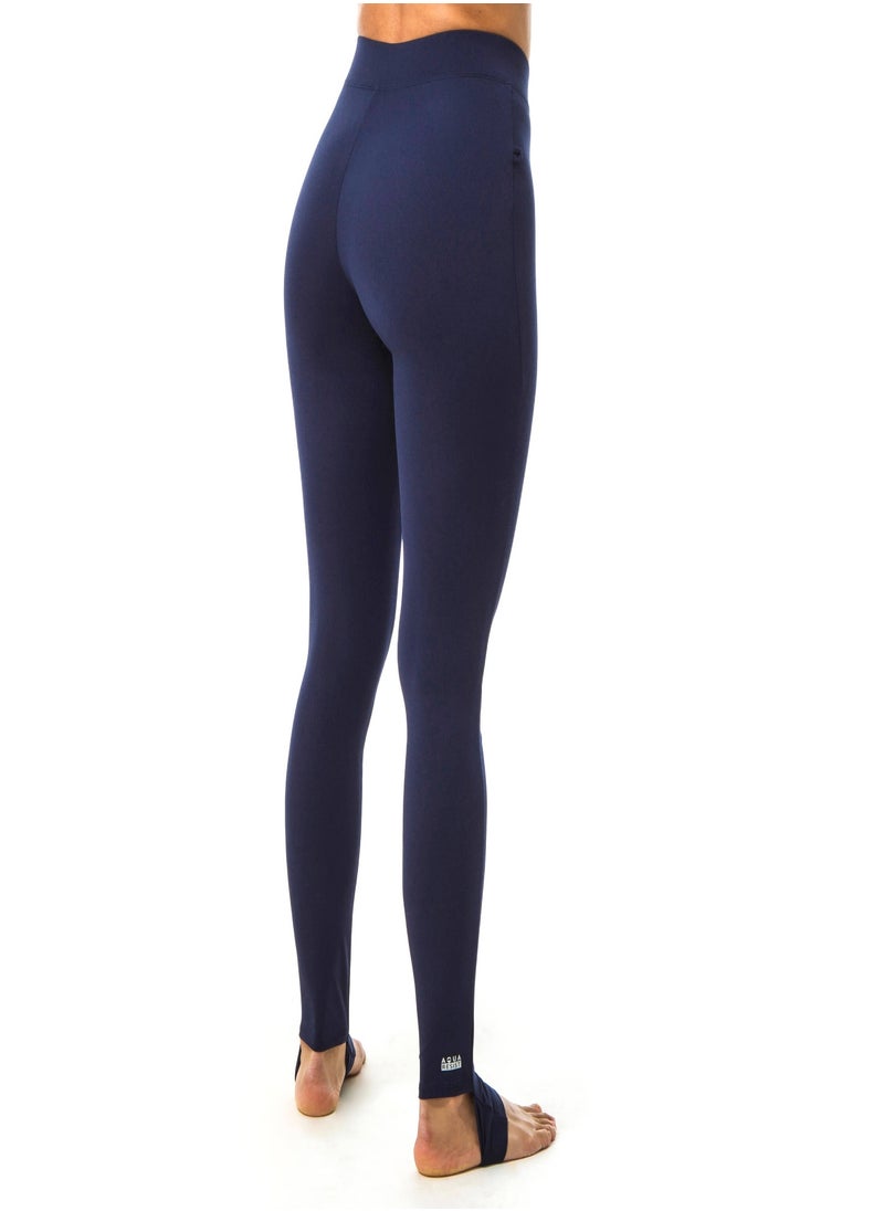 NABAIJI NABAIJI by DECATHLON, Women Swimming Leggings Una Stretchable & Quick-Dry Navy Blue  - Image 2
