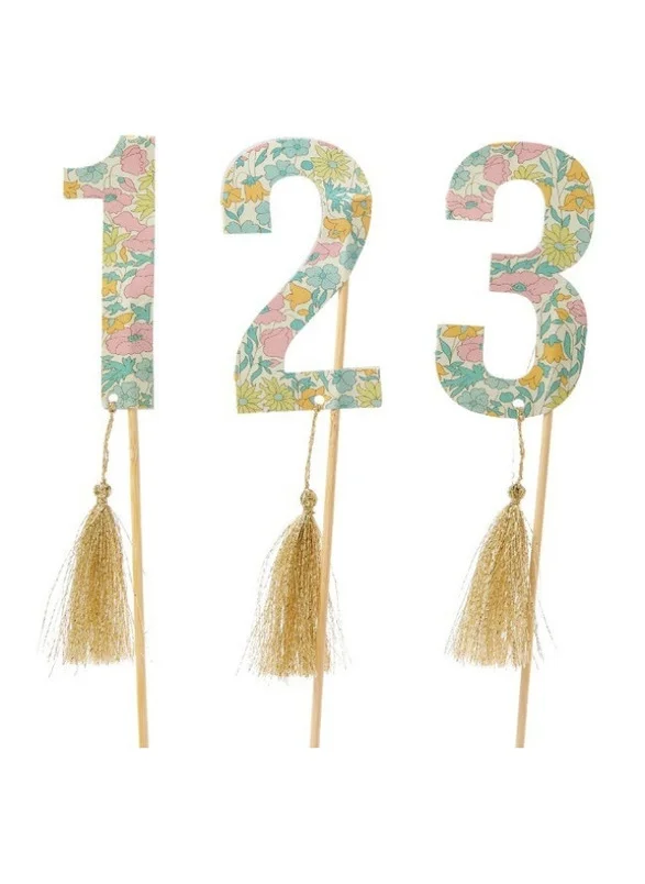 Meri Meri Liberty Poppy & Daisy Table Flags