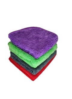 IBA ISBA COLLECTIONS IBA ISBA COLLECTIONS Microfibre Hand Face Make Up Remover Towels Highly Absorbent EXTRAA Soft MultiPurpose Wash Cloth for Face and Hand ReUsable Multicolor 4  - Image 3