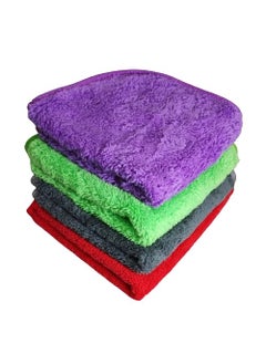 IBA ISBA COLLECTIONS IBA ISBA COLLECTIONS Microfibre Hand Face Make Up Remover Towels Highly Absorbent EXTRAA Soft MultiPurpose Wash Cloth for Face and Hand ReUsable Multicolor 4  - Image 1