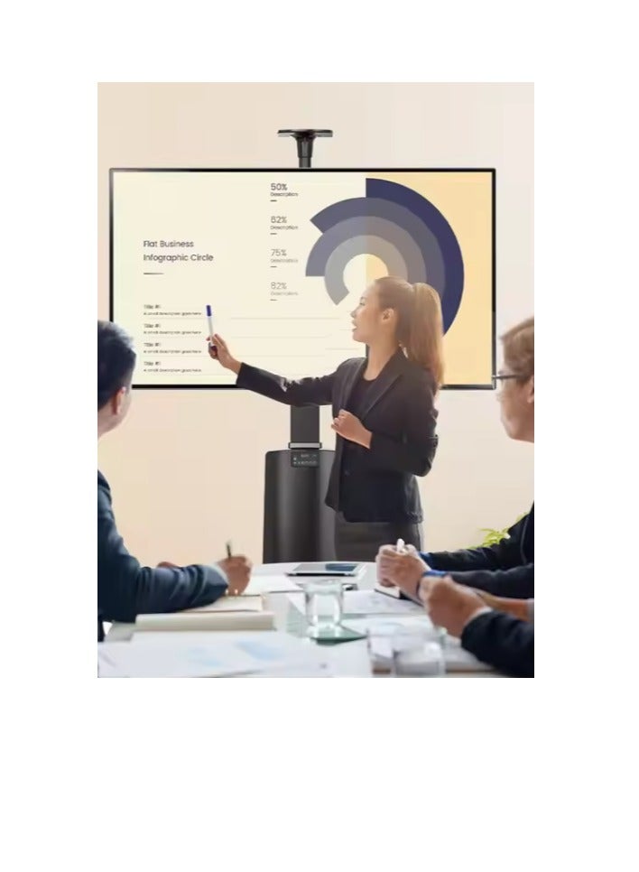 Motorized Lift Screen Heavy Duty TV Mount Cart Fits Most 55-85 inch Flat Panel LED LCD TV Loading 68 kgs. - Image 5