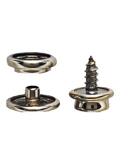 General 6-Piece Snap Fastener Refill Screw Silver  7.6 x 7.6 cm 1268  - Image 2