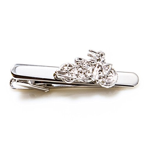 MRCUFF Motorcycle Pair of Cufflinks and Tie Bar Clip with a Presentation Gift Box - Image 3