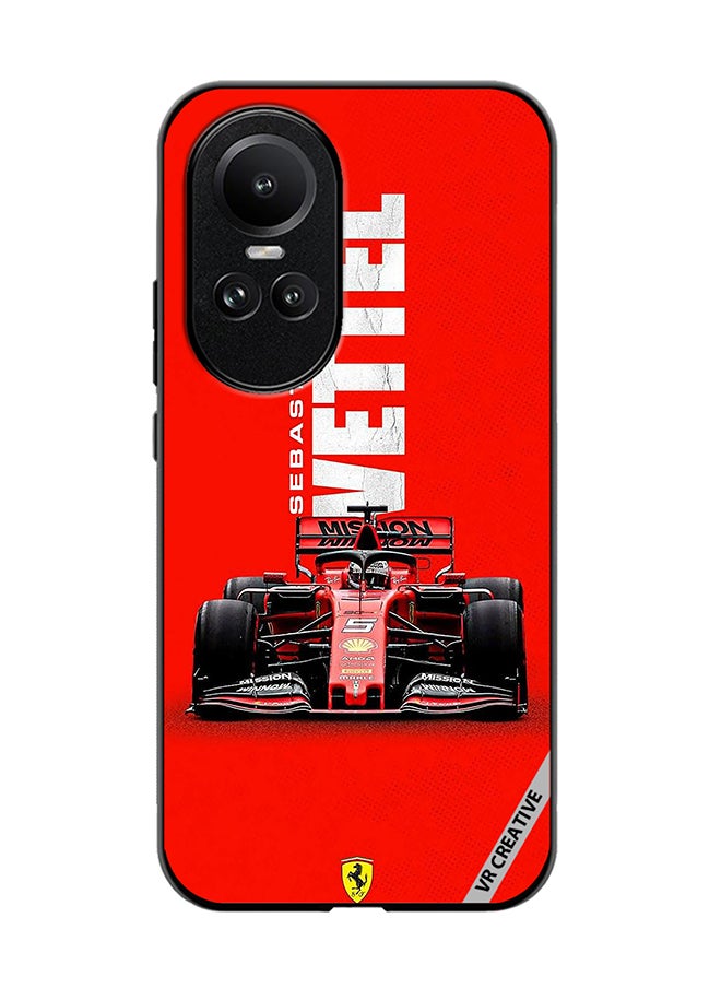 VR CREATIVE - Protective Case Cover For Oppo Reno 10 Pro F1 Racing Car Design Multicolour - Image 1