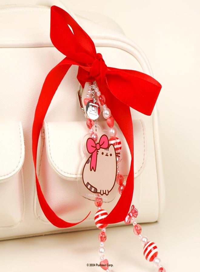 iFace حزام معصم مميز من iFace بوشين القط - إصدار عيد الميلاد الخاص - حزام عالمي مزخرف - حزام معصم لطيف للهاتف المحمول والكاميرا والمفاتيح وأيربودز - Image 4