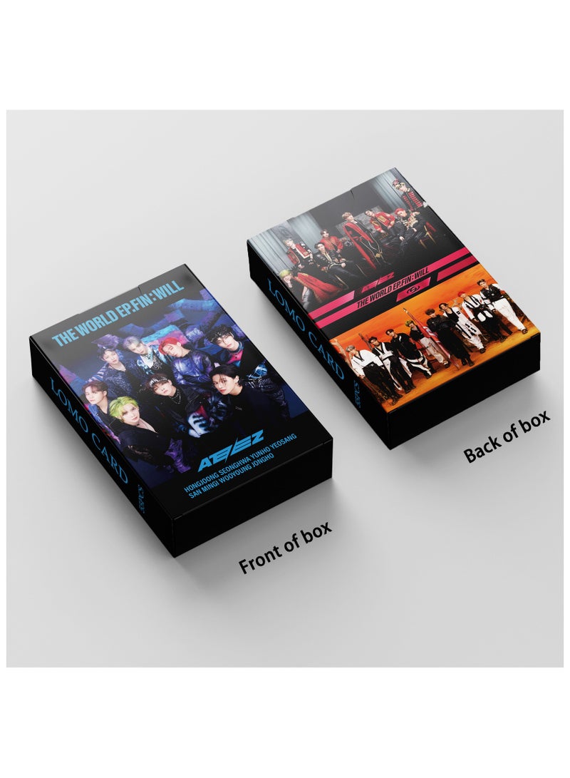 NIBEMINENT 55 Pcs Kpop Ateez THE WORLD EP.FIN :WILL Lomo Cards Card For Fans Collection Gifts - Image 3