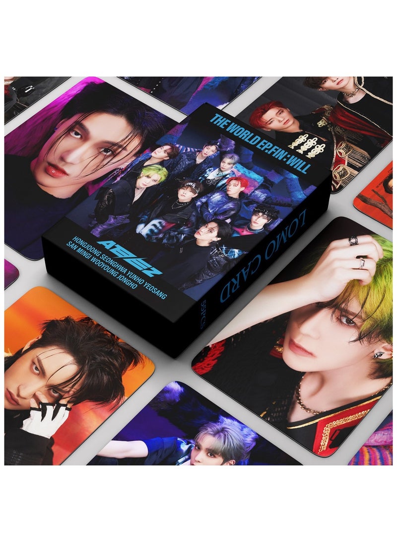 NIBEMINENT 55 Pcs Kpop Ateez THE WORLD EP.FIN :WILL Lomo Cards Card For Fans Collection Gifts - Image 2