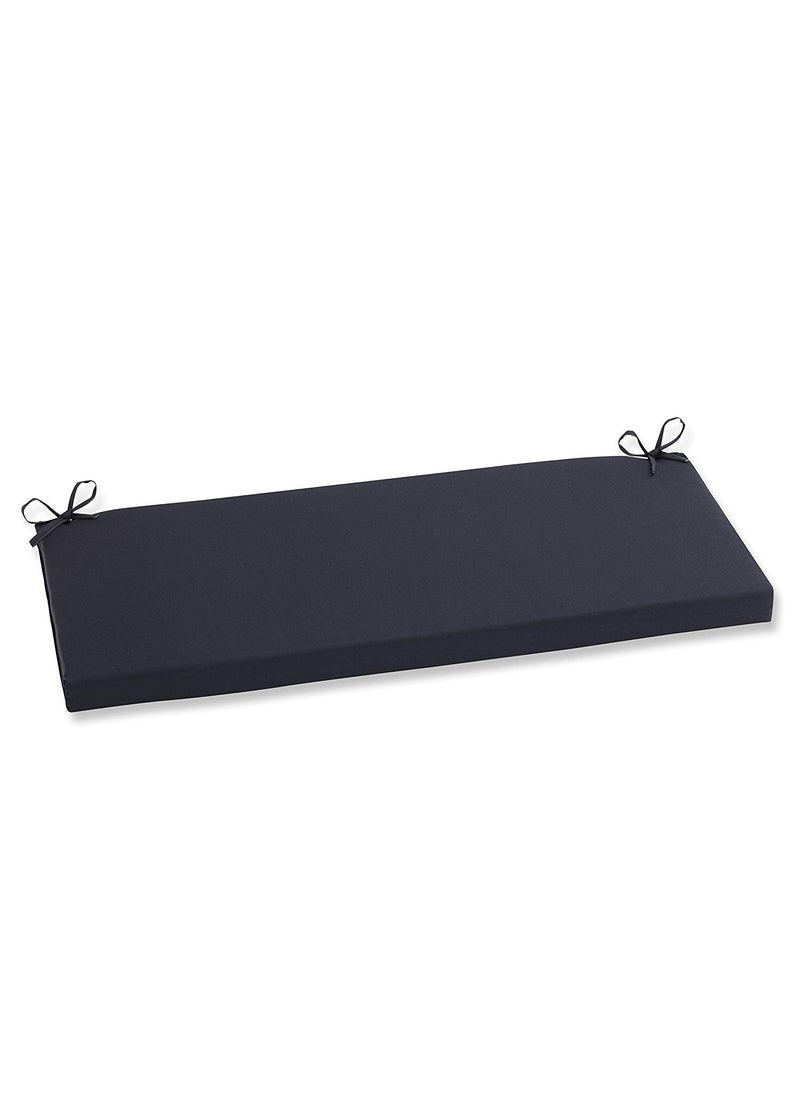 Pillow Perfect Pillow Perfect Fresco Solid IndoorOutdoor Wicker Patio SofaSwing Cushion Weather and Fade Resistant 18 x 45 Black 