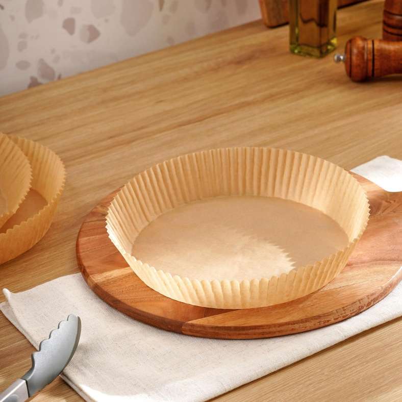 Pan Home Rina 100-Piece Air Fryer Liner Dia20x4.5cm - Brown