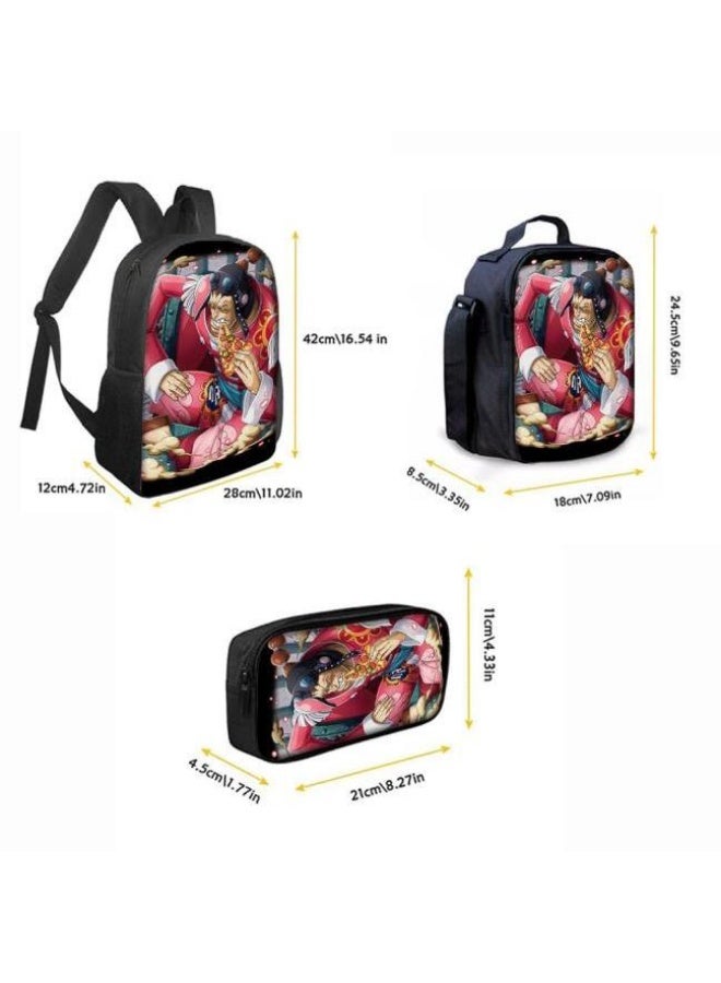 عام أحدث نموذج عالمي من الكرتون طباعة ثلاثة قطعة حقيبة مجموعة ( الطلاب ، الأطفال ، الأصدقاء ، نزهة ، تسلق الجبال ، الخ . ) - Image 4