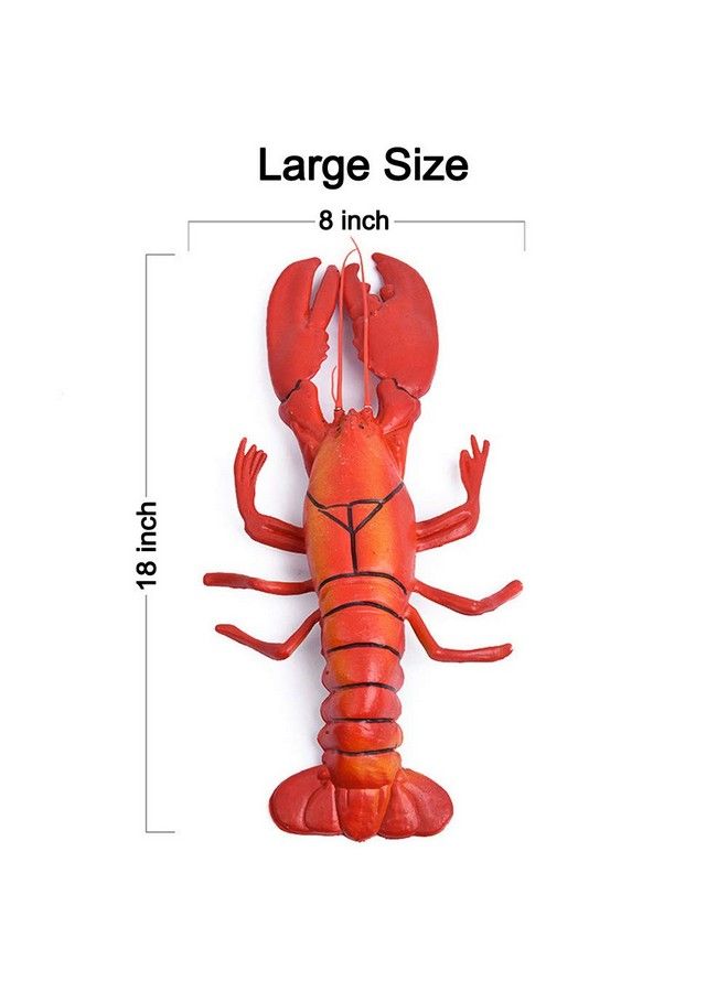 Wayber Lifelike Artificial Lobster 18 X 8 Inch Large Realistic Plastic Lobster Model For Home Decoration Aquarium Display Stage Drama & Photography Prop - Image 3