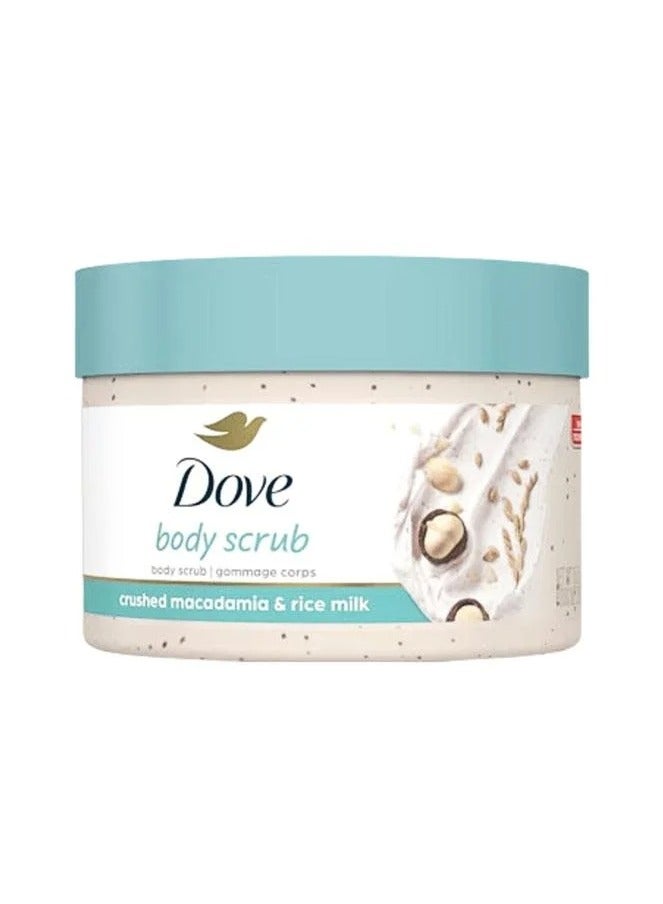 دوف مقشر الجسم بالمكاديميا وحليب الارز 298جرام - Image 1