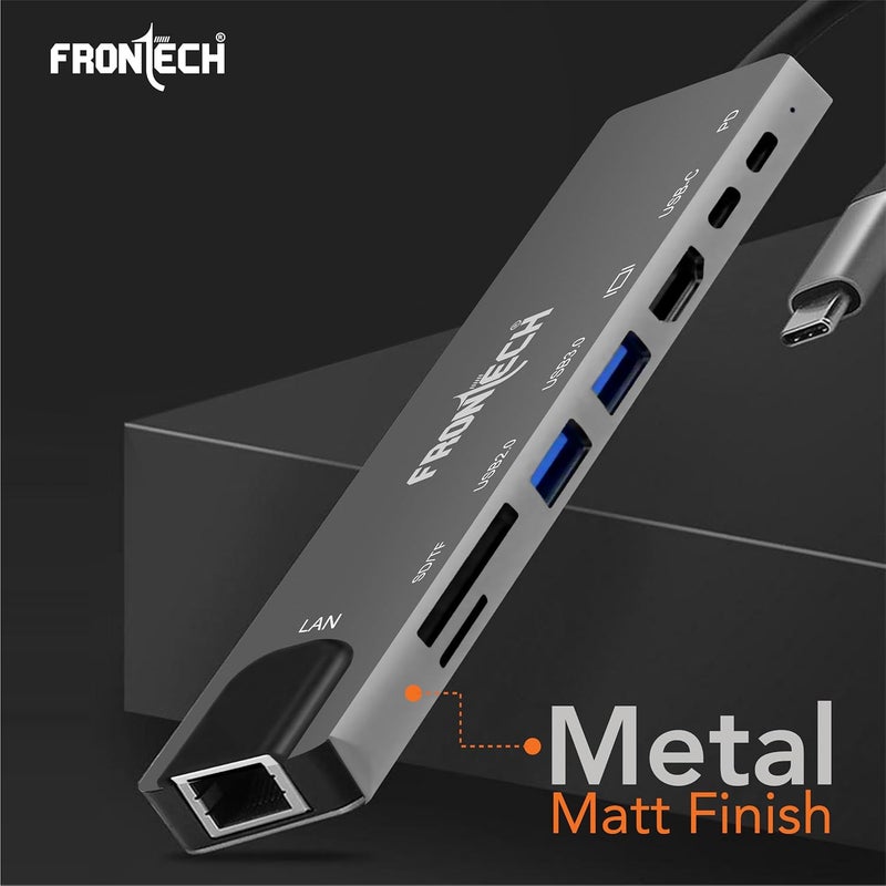 FRONTECH Multiport HUB,USB 3.0, 3X USB 2.0,Compact Metal Design, Multi OS Compatible. (NC-0059) - Image 4