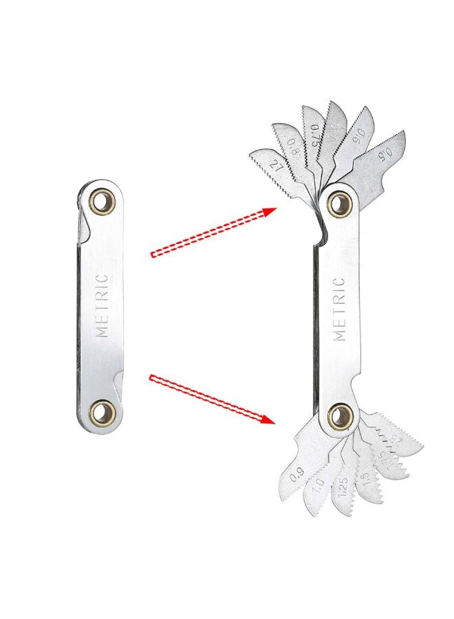 Loquat 32-Piece Tungsten Carbide Tap Die Screw Thread Making Tool Bit Set With Metal Case Silver 26cm - Image 5