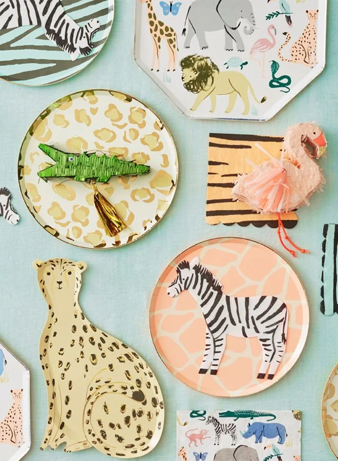 Meri Meri Safari Animal Print Dinner Plates