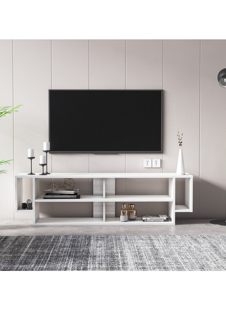 Home Gallery "home gallery Modern White TV Stand and Media Console - White  "  - Image 1