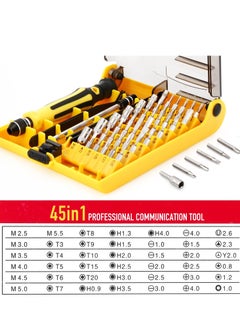 Y&D 45 in 1 Mini Screwdriver Set, Bit Tools Small Precision Kit with Tweezers & Extension Shaft for iPhone, MacBook, Electronics Repair or Maintenance  - Image 2