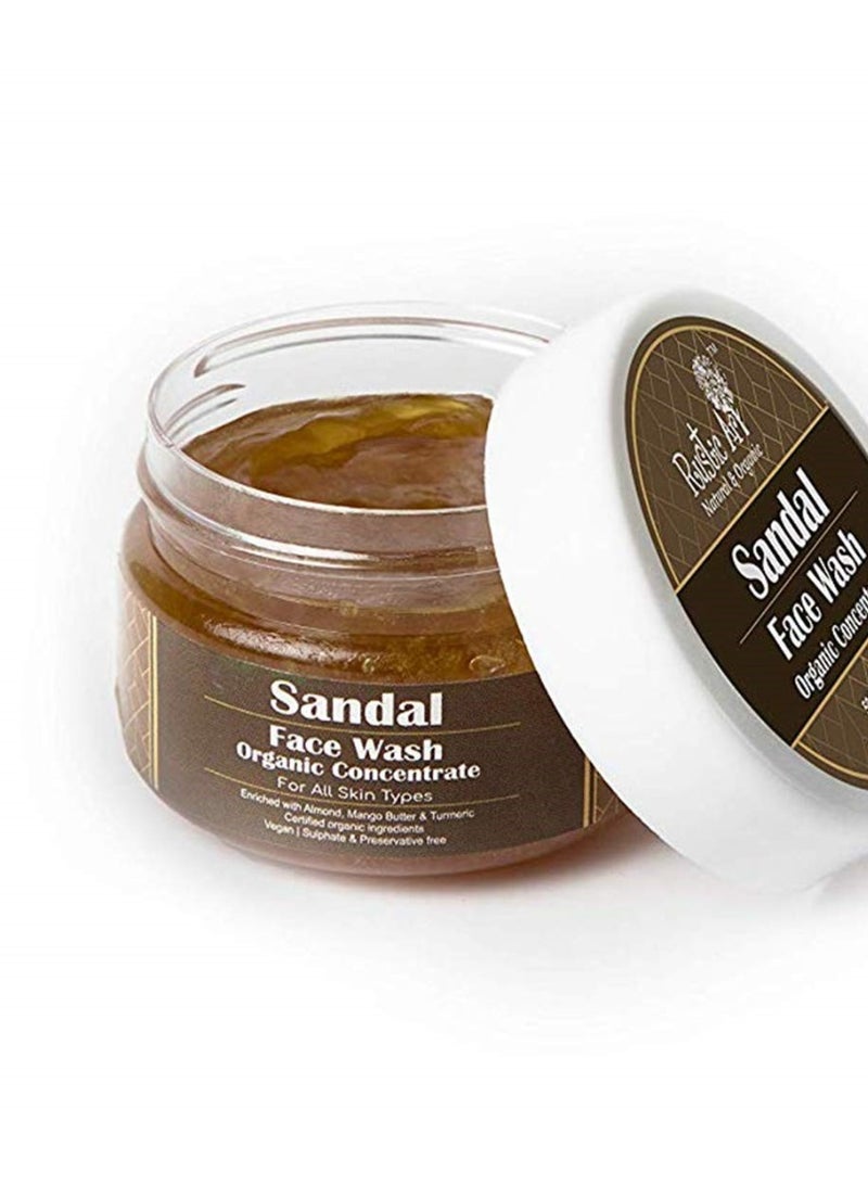 Rustic Art Sandal, Neem Basil, Geranium Charcoal Face Wash Concentrate | Deep Cleansing, De-Tanning, Acne Control | Organic, Sulfate Free | All Skin Types | (Pack of 3 * 50g) - Image 2