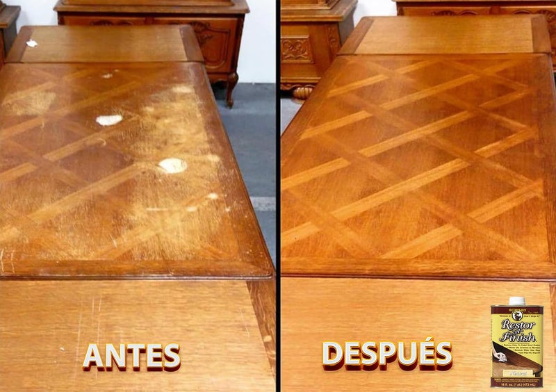 HOWARD - Restor-A-Finish: Restore Your Walnut Wood Finishes Repair Scratches, Eliminate Stains, White Heat or Water Rings and More. Safe on Furniture, Trim, and All Finished Wood. Size: 8 Fl oz - Image 5