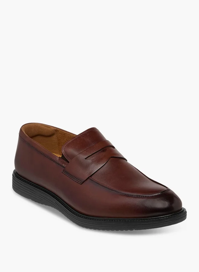 DUCHINI Men's Cutout Accent Loafers