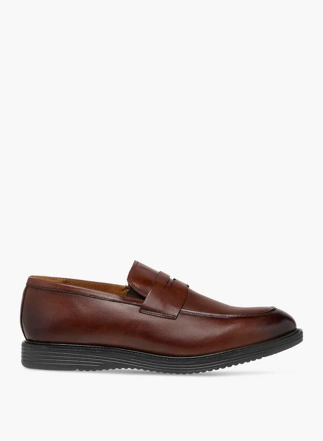 DUCHINI Men's Cutout Accent Loafers