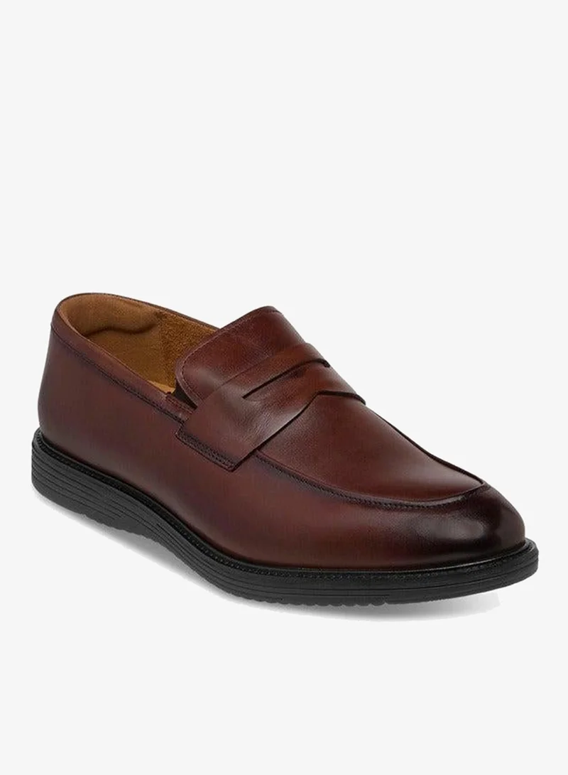 DUCHINI Men's Cutout Accent Loafers