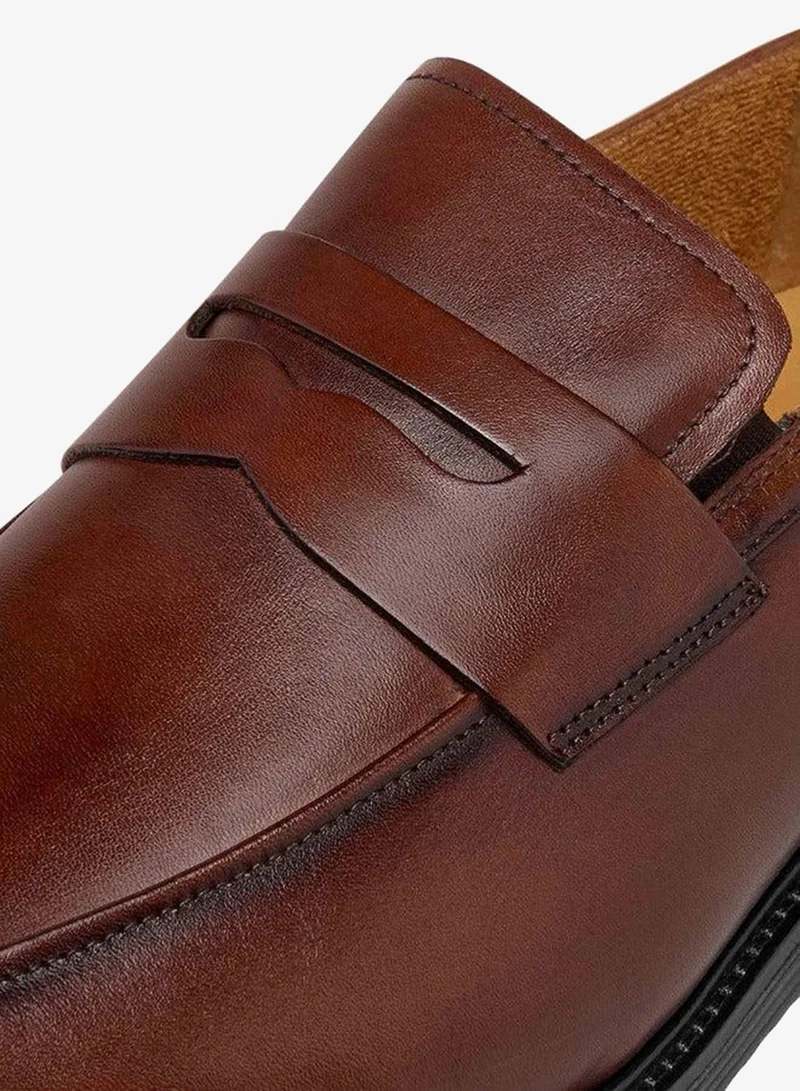DUCHINI BROWN Men's Cutout Accent Loafers for Men | Best Price UAE
