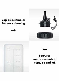 KASTWAVE 3 Pcs Premium Plastic Condiment Squeeze Bottles For Seasonings, Paints, Oils, Dressings, Salad Dressings, Craft Food Grade with Funnel (175ml)  - Image 3