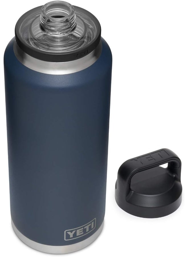 YETI Rambler 46 Oz Bottle, Vacuum Insulated, Stainless Steel With Chug Cap, Navy - Image 4