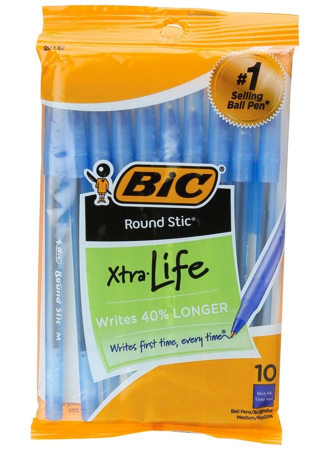 Bic قلم حبر دائري أزرق 10 قطع - Image 2