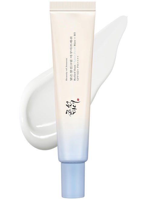 RELIEF SUN AQUA FRESH RICE + B5 SPF50+ 50 ML - Lightweight and hydrating korean sunscreen 50 MLml