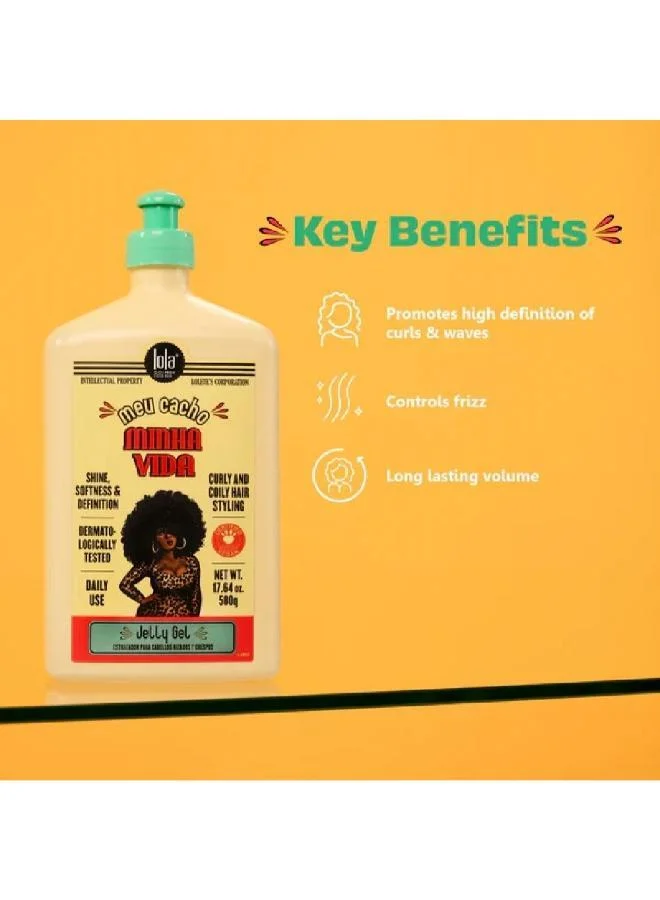Lola From Rio  Meu Cacho Minha Vida Jelly Gel For Curly Hair 500 g  | Best Price UAE