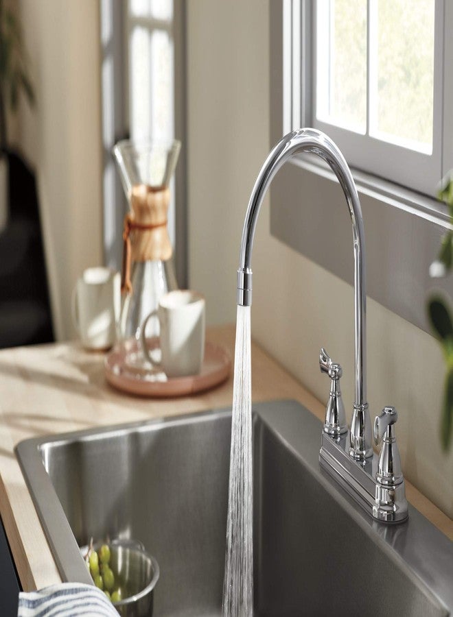 Peerless P2965LF Elmhurst Two-Handle Kitchen Faucet with Twist Aerator Deck-Mount, Chrome - Image 5