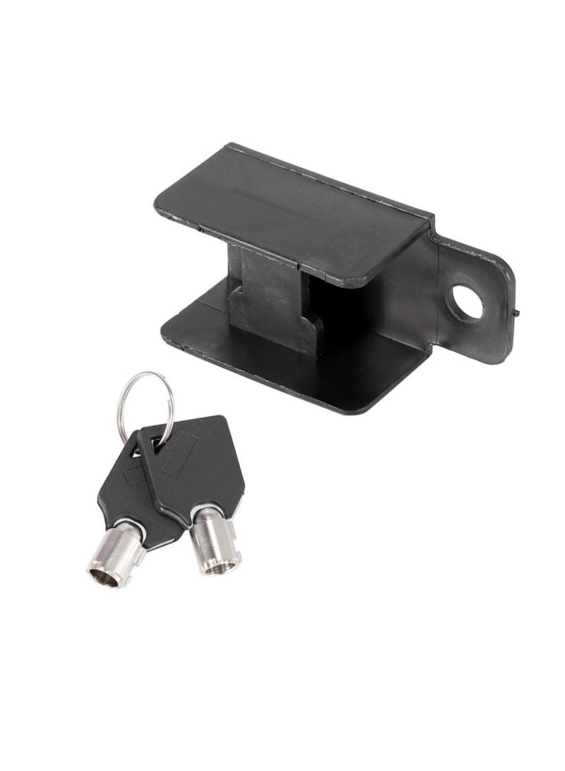 AROAQ Motorcycle Disc Brake Lock, Anti Theft Wheel Lock With Red Rope Kit, Aluminum Alloy Mountain Road Bike Tyre Lock, Small And Easy To Carry Motorcycle Lock For Theft Prevention, (Black) - Image 3