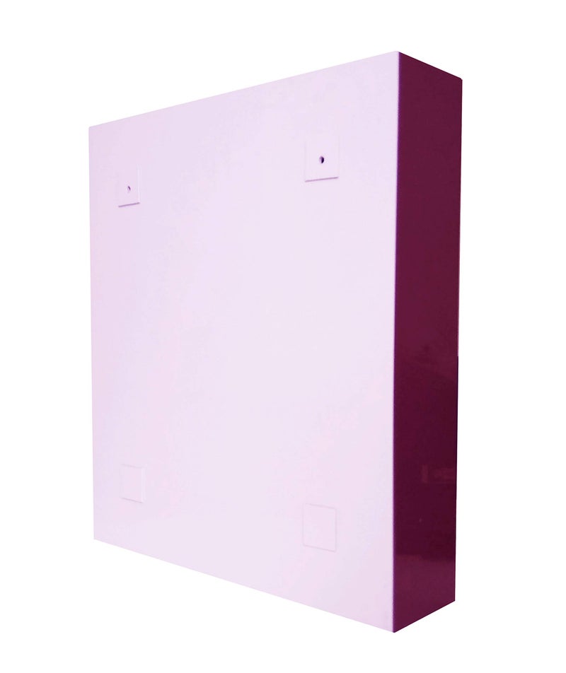 WINACO WINACO New Arc-3 Burgundy 18" x 4" x 16" 3 MM Thickness Plastic Bathroom Mirror Cabinet  - Image 3