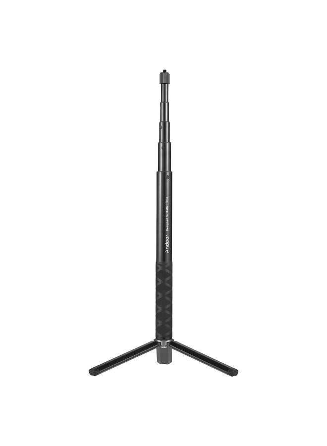 ANDOER Invisible Selfie Stick 1/4 Inch Screw 28cm-110cm Adjustable Length with Mini Desktop Tripod for Insta360 ONE X/ ONE/ EVO Camera  - Image 1