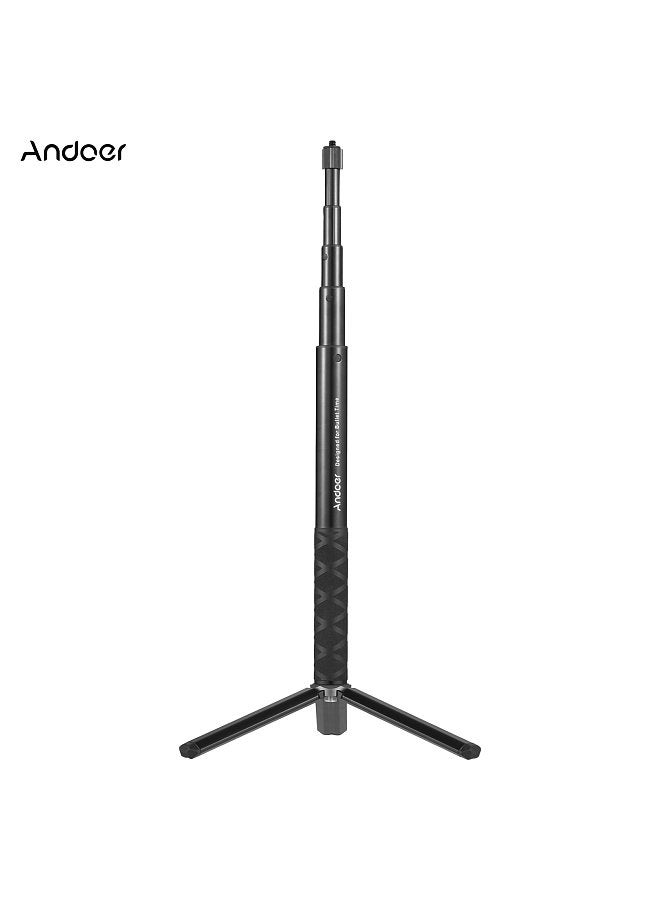 ANDOER Invisible Selfie Stick 1/4 Inch Screw 28cm-110cm Adjustable Length with Mini Desktop Tripod for Insta360 ONE X/ ONE/ EVO Camera  - Image 2