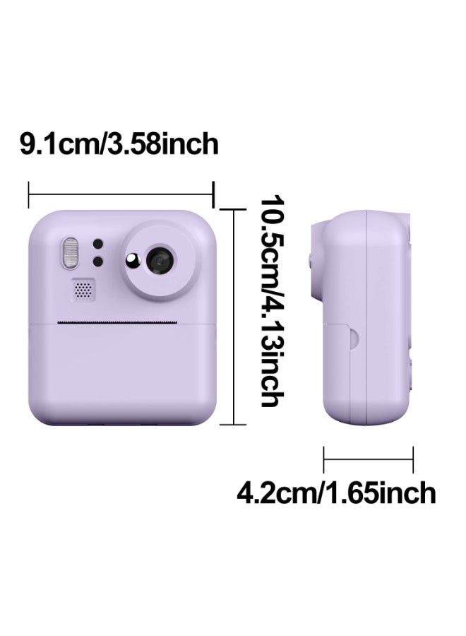 Kids Instant Print Camera 48MP Dual Lens Digital Camera For Boys Girls,1080P HD Video 8X Zoom,One-Click Print ,MP3 Player 5 Games,Portable Kids Toy Camera Perfect Birthday Christmas Easter New Year Gift - Image 2